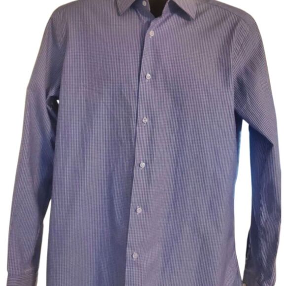 HUGO BOSS Black Label Regular Fit Tailored Long Sleeve Button Down Size 42 - Picture 3 of 3
